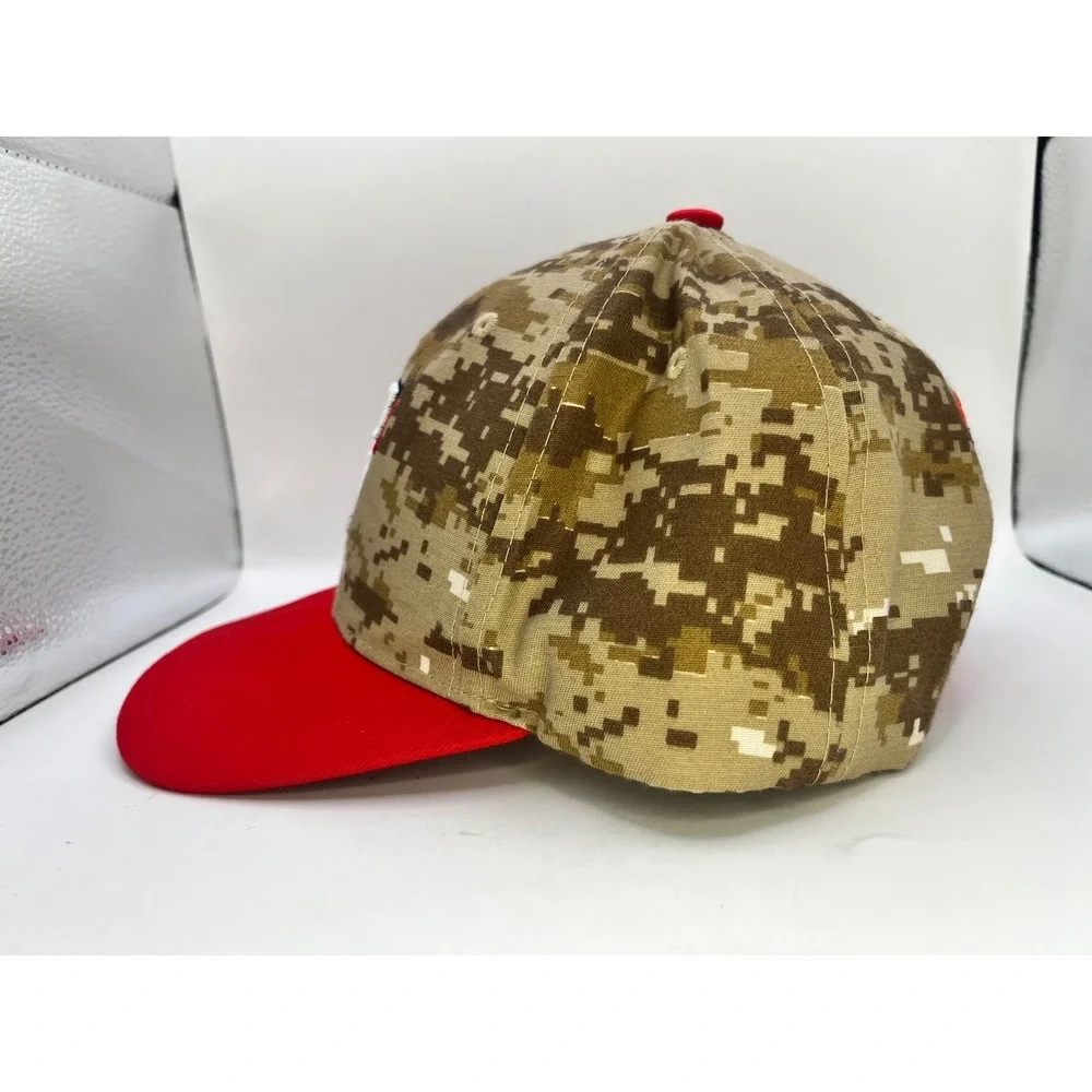 Texas‎ Rangers Fanatics Digital Camo Hat Red Flat Brim Adjustable Baseball Cap